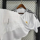 Camisa Adidas Real Madrid 1  23/24 BRANCO COM PRETO