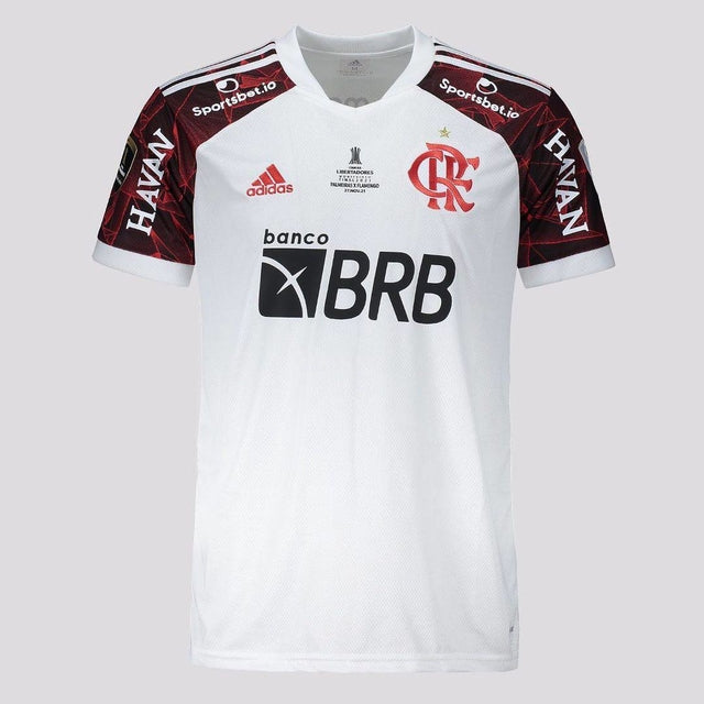Camisa Flamengo II [Com Patrocínio] 21/22 Adidas - Branco