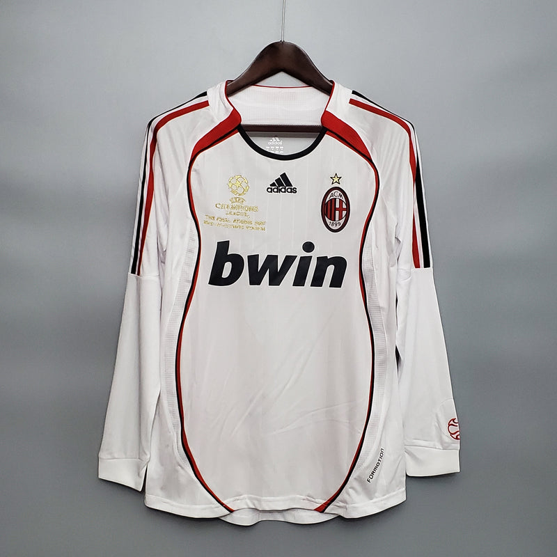 Camisa Manga Longa Milan Champions League 06/07 Adidas - Branco