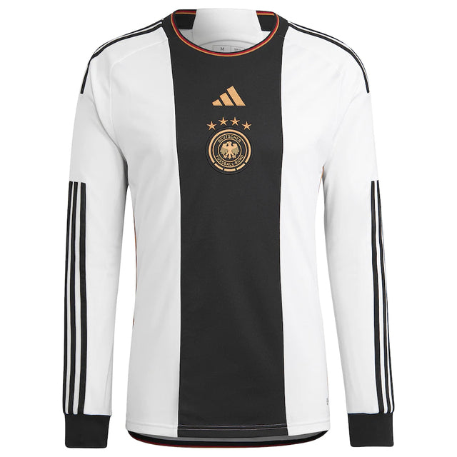 Camisa Manga Longa Seleção Alemanha I 2022 Adidas - Branco