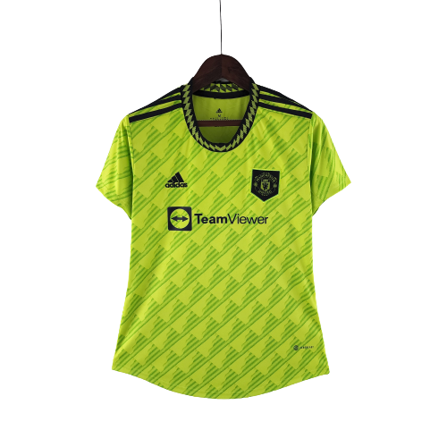 Camisa Feminina Manchester United III 22/23 Adidas - Verde