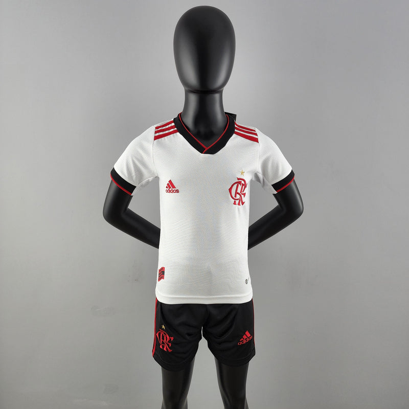 Kit Infantil Flamengo II 22/23 Adidas - Branco
