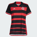 Camisa Flamengo Feminina I 24/25 - Adidas - Vermelho e Preto