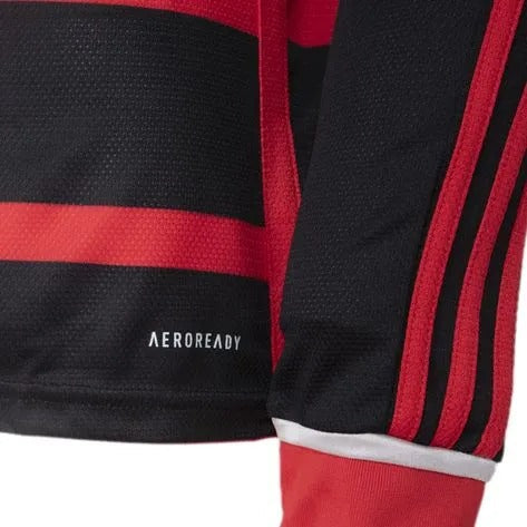 Camisa Manga Longa Flamengo I 24/25 - Adidas - Vermelho e Preto