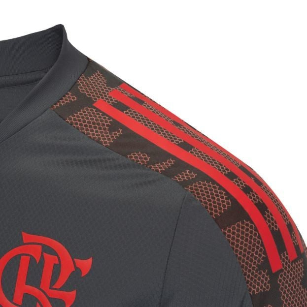 Camisa de Treino Flamengo 21/22 Adidas - Cinza