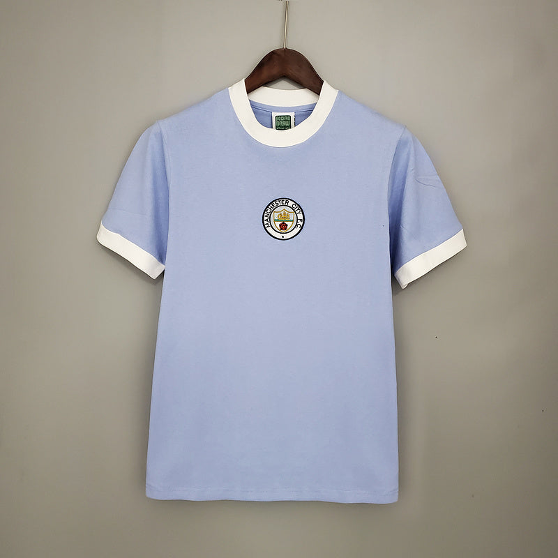 Camisa Manchester City Retrô 1972 Azul