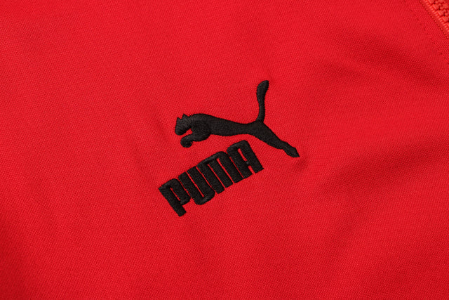 Conjunto Milan 21/22 Vermelha - Puma - Com Capuz