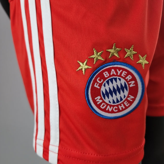 Kit Infantil Bayern de Munique 22/23 Adidas - Vermelho