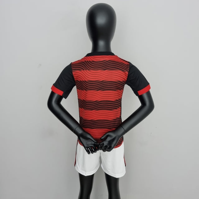 Kit Infantil Flamengo 22/23 Adidas - Rubro Negro