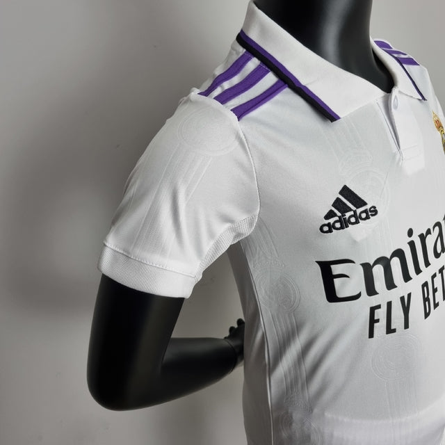 Kit Infantil Real Madrid 22/23 Adidas - Branco