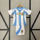 Kit Infantil Seleção Argentina Home 2024 - Azul e Branco