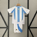 Kit Infantil Seleção Argentina Home 2024 - Azul e Branco