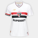 Camisa Feminina São Paulo I 25/26 Adidas - Branco