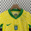 Kit Infantil Seleção Brasileira Home 2024 - Amarelo