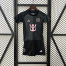 Kit Infantil Inter Miami Adidas - Preto com Rosa