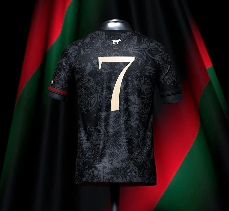 CAMISA EDIÇÃO ESPECIAL CRISTIANO RONALDO 7 THE SIU - PRETA