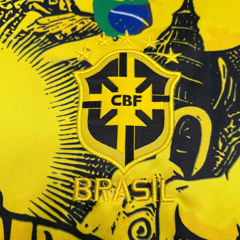 Camisa Brasil - Cristo redentor amarela - Edição especial