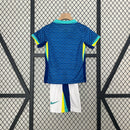Kit Infantil Seleção Brasileira Away 2024 - Azul