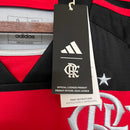 Camisa Flamengo Home 24/25 - Adidas - Preto e Vermelho
