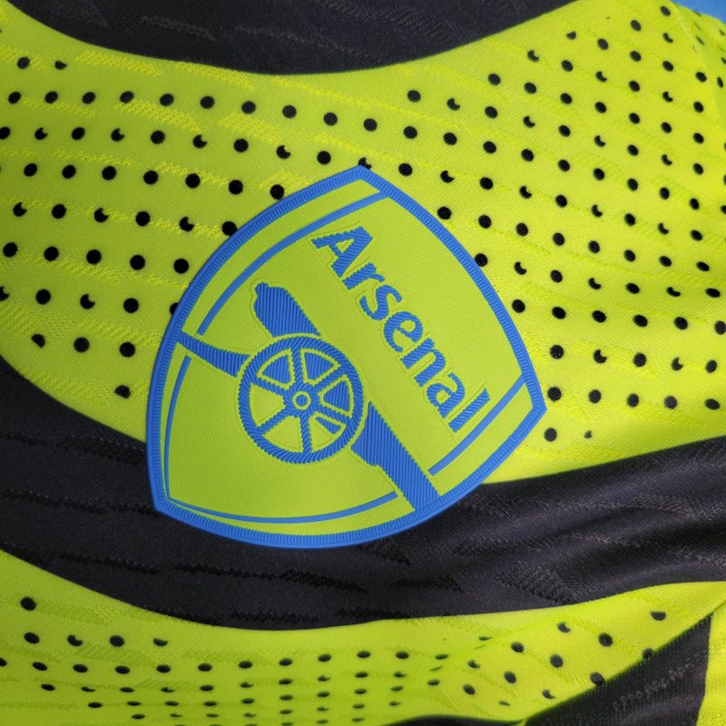 Camisa Arsenal III 23/24 Amarela com Azul - Adidas - Masculino Jogador