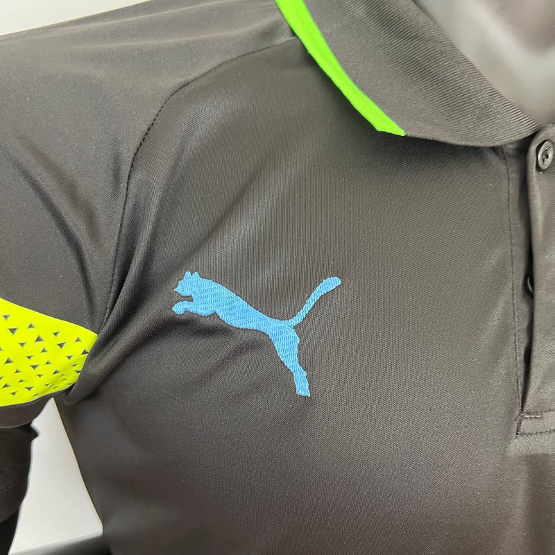 Camisa Manchester City Polo Black 23/24 Puma - Preta